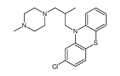 2-Chloro-10-[2-methyl-3-(4-methylpiperazino)propyl]-10H-phenothiazine结构式