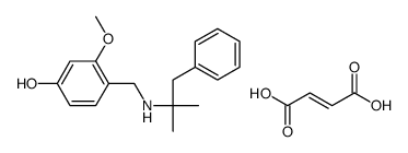 (4-hydroxy-2-methoxyphenyl)methyl-(2-methyl-1-phenylpropan-2-yl)azanium,(Z)-4-hydroxy-4-oxobut-2-enoate Structure