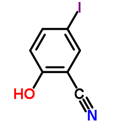 2-羟基-5-碘苯甲腈结构式