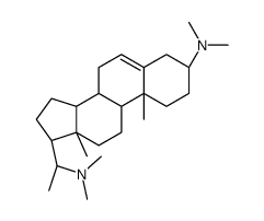 (20S)-3β,20-Bis(dimethylamino)pregna-5-ene结构式