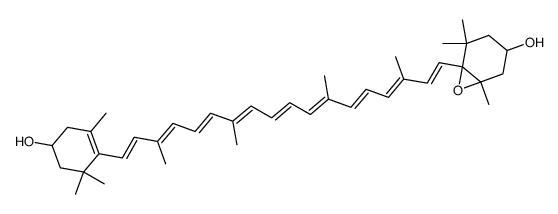 (9Z)-5α,6α-Epoxy-5,6-dihydro-β,β-carotene-3β,3'β-diol结构式