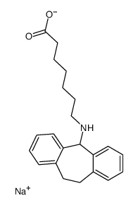 sodium,7-(6,11-dihydro-5H-dibenzo[1,2-a:1',2'-e][7]annulen-11-ylamino)heptanoate Structure