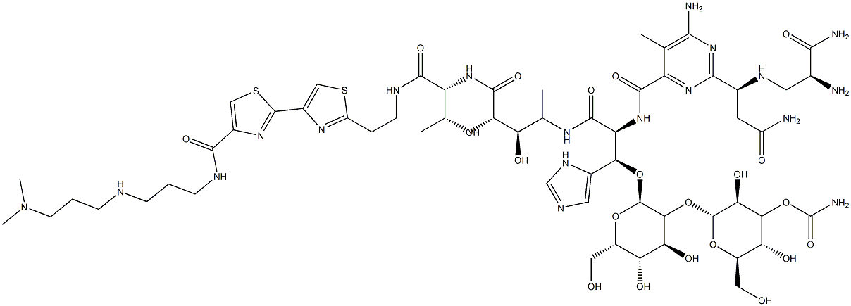 N1-[3-[[3-(Dimethylamino)propyl]amino]propyl]bleomycinamide结构式