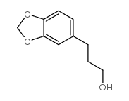 1,3-苯并间二氧杂环戊烯-5-丙醇结构式
