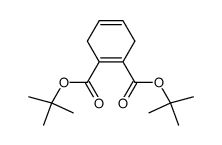 1,4-Cyclohexadien-1,2-dicarbonsaeure-di-tert-butylester结构式