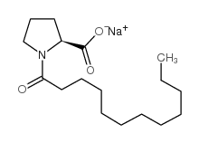 N-十二碳酰-L-脯氨酸钠结构式
