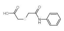 2-[(2-苯胺基-2-氧代乙基)硫基]乙酸结构式