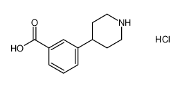 3-(4-piperidinyl)-benzoate-hydrochloride Structure
