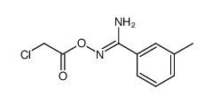(Z)-N'-(2-chloroacetoxy)-3-methylbenzimidamide结构式