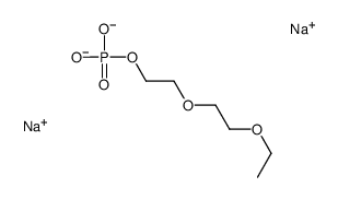 disodium,2-(2-ethoxyethoxy)ethyl phosphate Structure