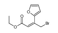 ethyl 4-bromo-3-(furan-2-yl)but-2-enoate结构式