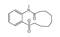 14-methyl-5,5-dioxo-5,7,8,9,10,11,12,14-octahydro-6H-5λ6-thia-14-aza-benzocyclododecen-13-one Structure