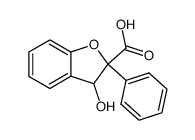 3-hydroxy-2-phenyl-2,3-dihydro-benzofuran-2-carboxylic acid Structure