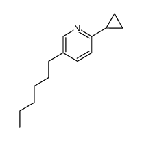 2-cyclopropyl-5-hexylpyridine结构式