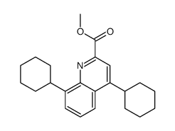 methyl 4,8-dicyclohexylquinoline-2-carboxylate Structure
