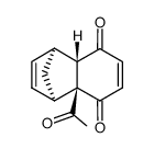 4a,8a-cis-4a-acetyl-4a,5,8,8a-tetrahydro-5,8-methano-1,4-naphthoquinone结构式