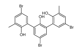 5,5',5''-tribromo-2,2',2''-trihydroxy-3,3''-dimethyl-m-terphenyl结构式