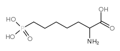 DL-2-氨基-7-膦酰己酸结构式