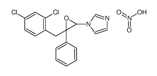 1-[3-[(2,4-dichlorophenyl)methyl]-3-phenyloxiran-2-yl]imidazole,nitric acid结构式