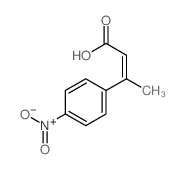 (E)-3-(4-nitrophenyl)but-2-enoic acid结构式