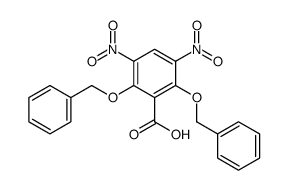 3,5-dinitro-2,6-bis(phenylmethoxy)benzoic acid Structure