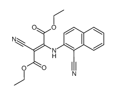 diethyl 2-cyano-3-(1-cyano-2-naphthylamino)fumarate Structure