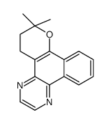 5,6-dihydro-7,7-dimethyl-7H-pyrano[3',2':4]naphtha[1,2-b]pyrazine Structure