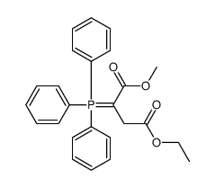 4-O-ethyl 1-O-methyl 2-(triphenyl-λ5-phosphanylidene)butanedioate结构式