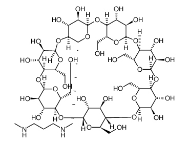 β-Cyclodextrin, 6A-deoxy-6A-[[3-(methylamino)propyl]amino]结构式