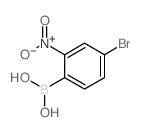 4-溴-2-硝基苯硼酸结构式