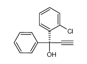 (S)-(-)-1-(o-chlorophenyl)-1-phenyl-2-propyn-1-ol Structure