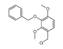 1-(chloromethyl)-2,4-dimethoxy-3-phenylmethoxybenzene Structure