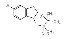 Silane, [(5-bromo-2,3-dihydro-1H-inden-1-yl)oxy](1,1-dimethylethyl)dimethyl- Structure