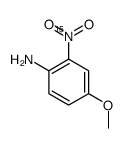 2-硝基对茴香胺-15N结构式