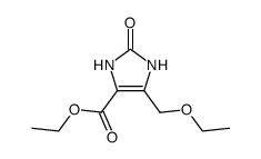 5-ethoxymethyl-2-oxo-2,3-dihydro-1H-imidazole-4-carboxylic acid ethyl ester Structure