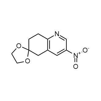 3-Nitro-7,8-dihydro-5H-spiro[quinoline-6,2'-[1,3]dioxolane] Structure