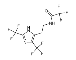 α-N-(Trifluoroacetyl)-2,4-bis(trifluoromethyl)histamine结构式