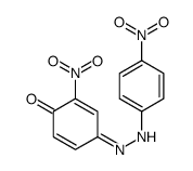 2-nitro-4-[(4-nitrophenyl)hydrazinylidene]cyclohexa-2,5-dien-1-one Structure