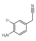 2-(4-氨基-3-溴苯基)乙腈结构式