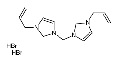 3-prop-2-enyl-1-[(3-prop-2-enyl-1,2-dihydroimidazol-1-ium-1-yl)methyl]-1,2-dihydroimidazol-1-ium,dibromide结构式