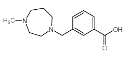 3-(4-甲基-[1,4]二氮杂环庚烷-1-甲基)-苯甲酸结构式