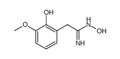 N-HYDROXY-2-(2-HYDROXY-3-METHOXY-PHENYL)-ACETAMIDINE结构式