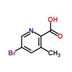 5-Bromo-2-carboxy-3-methylpyridine Structure