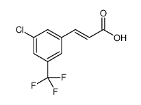 3-CHLORO-5-(TRIFLUOROMETHYL)CINNAMIC ACID Structure