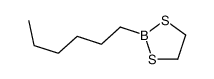 2-hexyl-1,3,2-dithiaborolane Structure
