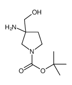 1-Boc-3-氨基-3-(羟甲基)吡咯烷结构式