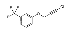 1-((3-chloroprop-2-yn-1-yl)oxy)-3-(trifluoromethyl)benzene Structure