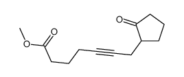 methyl 7-(2-oxocyclopentyl)hept-5-ynoate结构式
