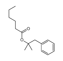 dimethyl benzyl carbinyl hexanoate Structure