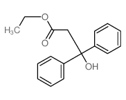 Benzenepropanoic acid, .beta.-hydroxy-.beta.-phenyl-, ethyl ester Structure